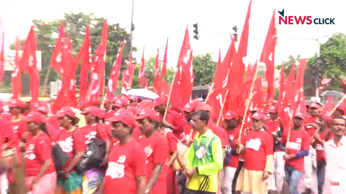 kisan mazdoor sangharsh rally 