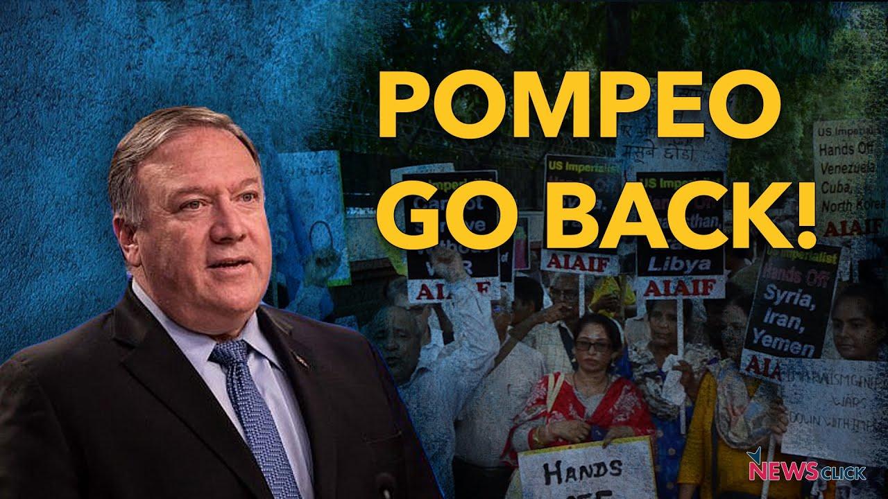 India Protests Against Pompeo Visit