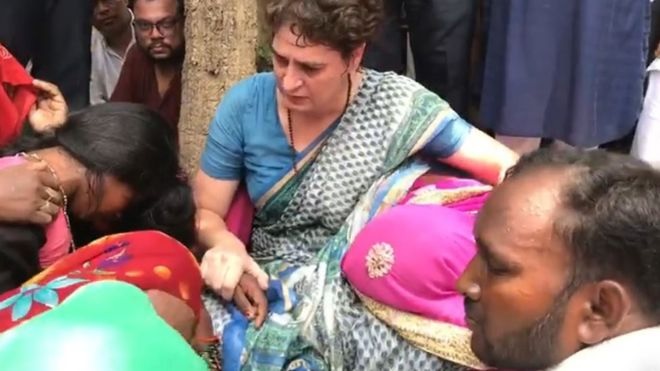 priyanka gandhi sonbhadra