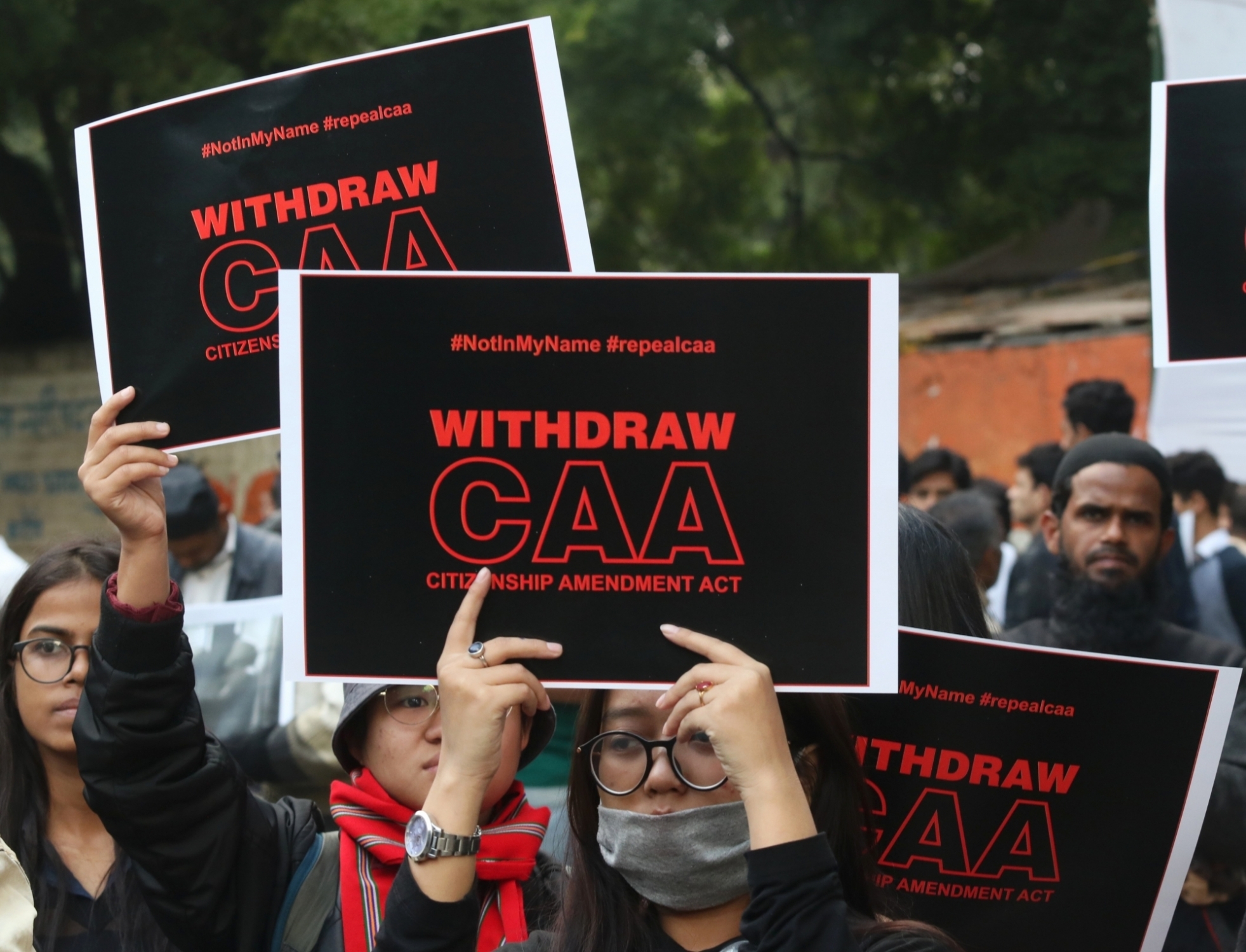 protest against CAA