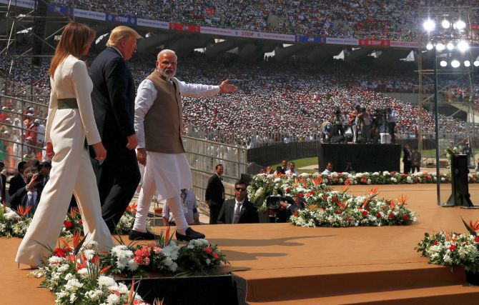Trump in india