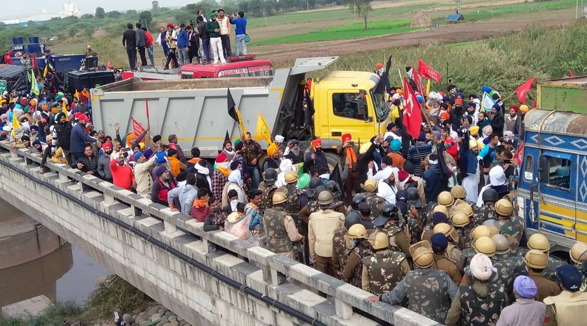 दिल्ली के करीब पहुंच रहे हैं किसान