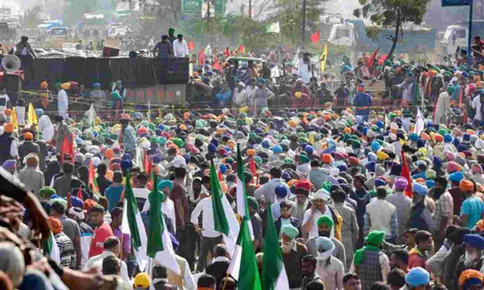 Farmers protest