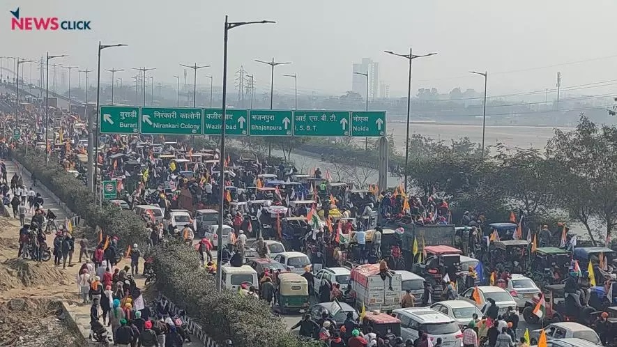 Tractors march
