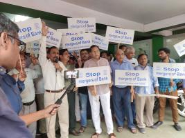 bank protest