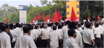 HAL Workmen Go on Indefinite Strike