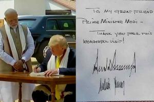 Trump in india