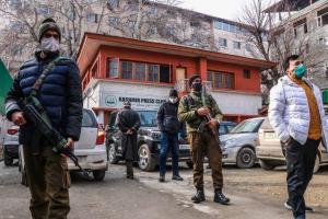 Scenes from the Kashmir press club 